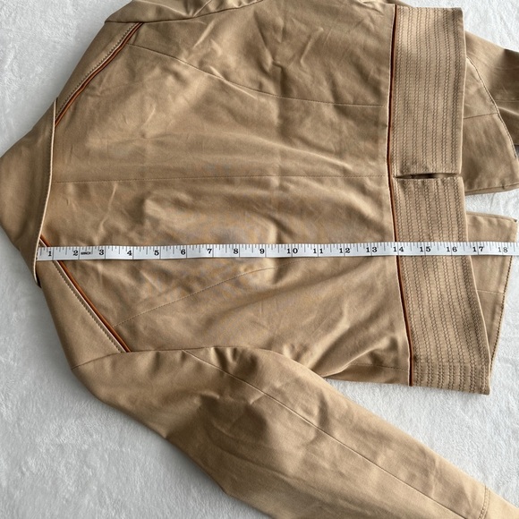 WHITE HOUSE BLACK MARKET Cropped Jacket 00 Toasted Sesame Tailored Military NWOT - Picture 8 of 14
